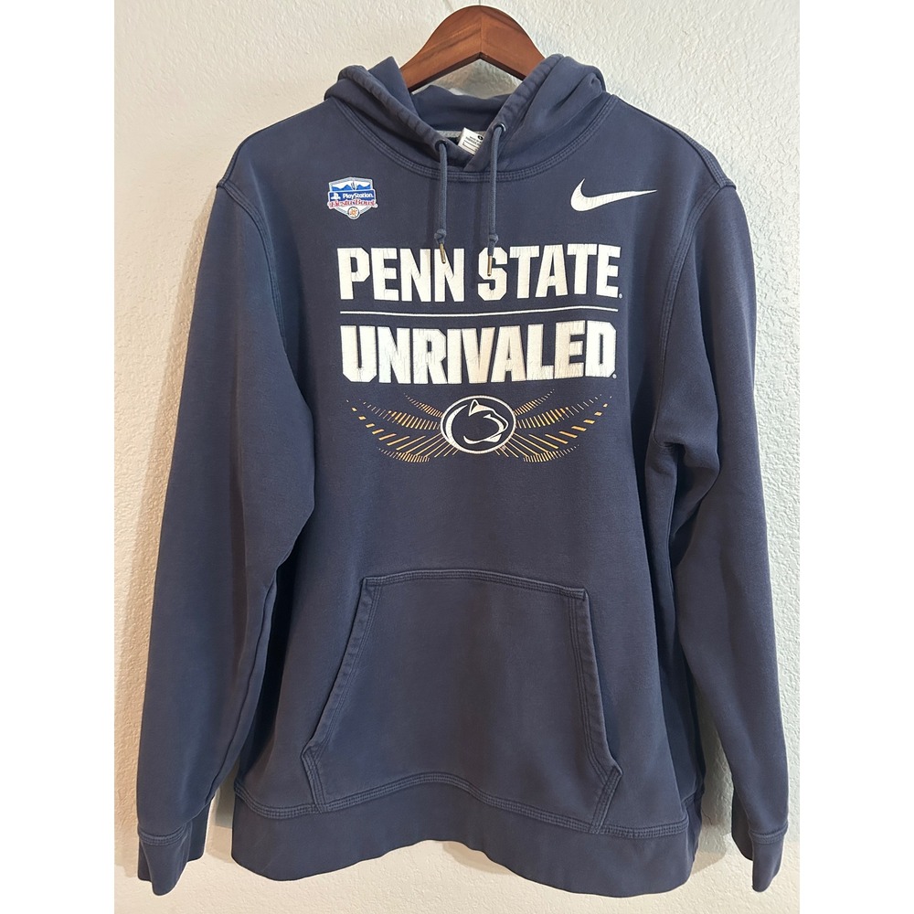 Nike Penn State Unrivaled 2017 Fiesta Bowl Mcsorley Hoodie Mens Large Navy Blue
